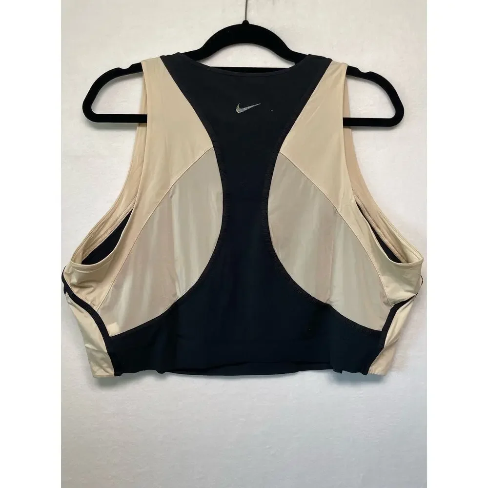 Nike Yoga Dri-Fit Luxe Cropped Tank, Size 1X, Black Activewear